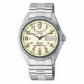 Pulsar Men's Stainless LumiBrite-Dial Railroad Watch